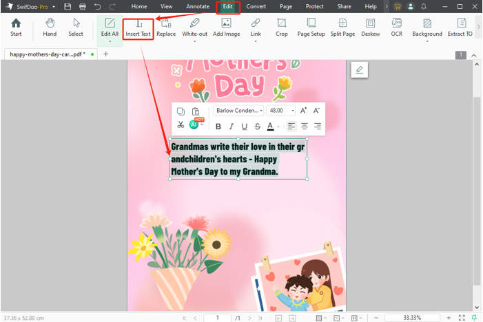 How to Create a Mother's Day Card for Grandma 2